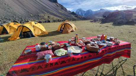Surapata camp of the Ausangate circuit